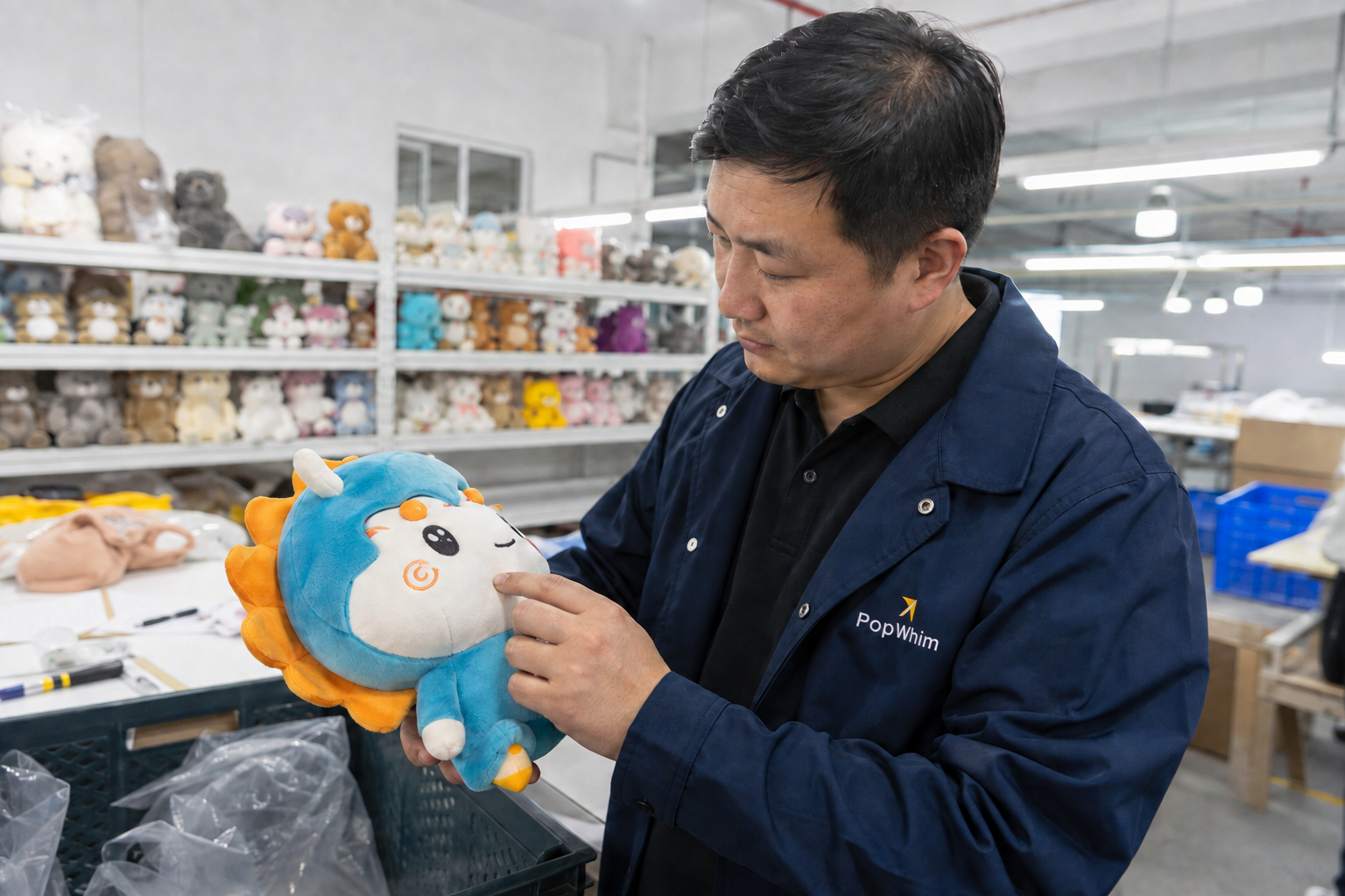 PopWhim production workflow for custom plush toy development