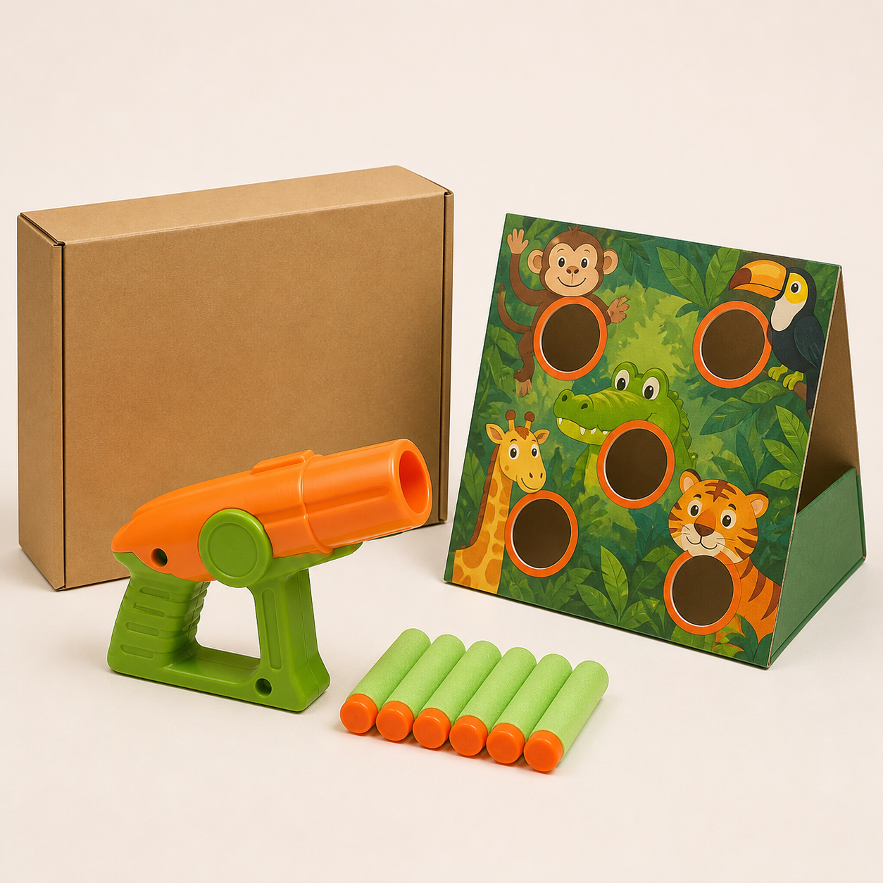 Jungle Jump Adventure child-safe foam dart toy blaster